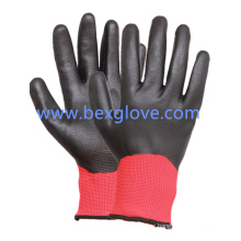 Nitrile Coating, Fully, Micro-Foam Finish, 13 Gauge Polyester Liner Safety Gloves